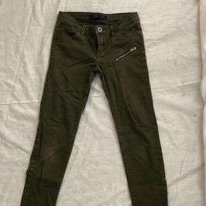 Girls Levi's Camo Green Skinny Jeans
